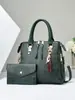 Conjunto de Bolsas Mãe e Filha Feminino 2026 Novo Modelo Grande Capacidade Ombro Único Conjunto de Duas Peças Moda Padrão Crocodilo Embossado Bolsa Transversal de Mão