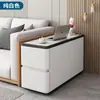 Armário Lateral para Sofá de Sala de Estar, Aparador com Sensação de Luxo Leve e de Alta Qualidade, 30cm de Largura, Armário Lateral Ultra-Estreito Pequeno, Mesa Lateral Moderna Simples