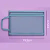 Bolsa de Archivo de Malla con Cremallera Estudiante de Primaria Bolsa para Documentos A4 de Mano Bolsa para Exámenes Almacenamiento de Doble Capa con Logo Imprimible
