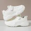 Tenis Blancos Infantiles para Niños y Niñas, Nuevos Zapatos Deportivos Escolares de Primavera y Otoño, Zapatos Ligeros de Suela Suave para Actuación de Bebés