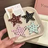Nuevo Pinza para el Cabello de Moda de Lunares de Estrella para Mujer, Pinza de Flequillo Sin Costuras de Moda, Simple Pinza Lateral Accesorio para el Cabello, Pinza Dulce