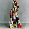 Vestido estampado estilo retro francés para mujer, nuevo modelo de verano, moda femenina europea y americana transfronteriza, vestido elegante y sofisticado