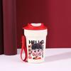 Taza de Agua Mágica del Niño Nezha Taza Aislada de Acero Inoxidable de Dibujos Animados Oficina Hogar Taza de Café Portátil Montada en Coche Portátil