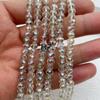 Accesorios de joyería con cuentas planas de 4/6/8 mm, artículos de alta calidad, de cristal y de ropa.
