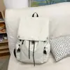 Mochila Estilo Japonés para Estudiantes Universitarias, Mochila Sencilla de Color Sólido para Viajes de Estudiantes de Preparatoria, Bolsa Escolar de Gran Capacidad para Hombres
