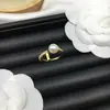 Anillo Abierto Ajustable Letra F de la Marca F/Fen, Más Vendido Transfronterizo para Mujer, Anillo Ajustable de Latón Vintage de Lujo Ligero