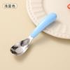 Cuchara de lingote de acero inoxidable 316 para bebés, cuchara de suplemento alimenticio para niños, cuchara de arroz seca portátil resistente a caídas para el hogar de jardín de infantes