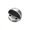 Tope de puerta superior de acero inoxidable sin perforaciones Tope de puerta de succión al suelo tipo Tortuga con resistencia magnética para puerta, goma gruesa anticolisión, tope de puerta montado en el suelo