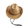Sombrero de Vaquero Occidental 2025 Nuevo Verano Vacaciones en la Costa Viajes Protección Solar Ala Ancha Sombrero de Sol Sombrero de Playa para Mujer