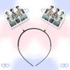 Verde Soda Wu Qingfeng Gong Yuqi Liu Jiakai Diadema de Primavera Diadema Accesorios para el Cabello Concierto Merchandising del Mismo Estilo