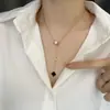 Colar de Luxo Leve de Nicho para Mulheres, Novo Modelo Popular de 2026, Corrente de Pescoço em Aço Titânio que Não Desbota, Corrente de Clavícula, Acessório de Alto Padrão para Mulheres