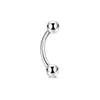 Anillos para Ombligo de Acero Inoxidable al por Mayor en Stock del Fabricante con Bolas Redondas de Ópalo Genuino, Joyería Popular de Piercing Corporal Transfronterizo