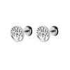 Pendientes de moda vintage, pendientes de moda con diseño de árbol de la vida personalizados, pendientes de aleación de zinc, pendientes clásicos y sencillos para mujer.