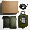 Brújula Luminosa Multifuncional para Exteriores de Camuflaje, Brújula Táctica Geológica Profesional de Alta Precisión