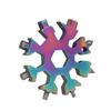 Llave de copo de nieve multifuncional, destornillador manual octogonal, herramienta portátil para exteriores, juego de llaves portátiles 18 en 1