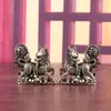 Ornamento Criativo de Unicórnio de Latão para Bênçãos para Casa e Escritório, Decoração de Animal de Chá, Pequeno Artesanato de Latão de Bênção de Unicórnio