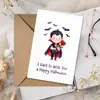Compra directa transfronteriza de tarjetas de felicitación de Halloween, lindas tarjetas de mensaje de bendición festiva de vampiro con juego de sobres