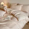 Conjunto de cama de alta qualidade classe A em jacquard de quatro peças 100% algodão puro todo algodão novo 2026 fronha antiácaro lençol de cama item individual4