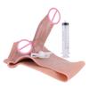 Brinquedo Sexual Adulto Sxxy Dildo Artificial para Mulheres Usarem Sólido Borrifável à Água à Prova d'Água Brinquedo de Silicone Calças de Couro