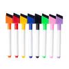 Color de pluma para pizarra blanca con pincel con imán punta oblicua borrable pincel aceitoso pluma para tablero de dibujo de grafiti para bebé pluma flotante