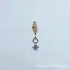 Brinco Pingente G23 Titânio Liga de Titânio Astmf-136 Zircônia Redonda Única Marquise Piercing Labial Stud de Titânio com Rosca Interna