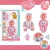 Boneca transfronteiriça de 12 polegadas com CI de 10 sons com mamadeira fralda boneca reborn simulação brinquedos educativos de educação infantil