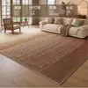Alfombra para sala de estar en estilo retro vintage americano, lavable y fácil de limpiar, alfombra para mesa de centro de sofá rojo de lujo ligero, tapete para piso de dormitorio al por mayor