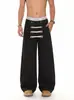 Pantalones Cargo Estilo Retro Americano Transfronterizos Tendencia Unisex Versátil Cintura Alta Adelgazantes Ocultan Imperfecciones Pierna Recta Casuales Jeans