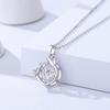 Collar Original que Calienta el Corazón para Mujer Plata de Ley S925 Cadena Inteligente de Clavícula Moda y Versátil Regalo del Día de San Valentín
