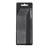 Fábrica atacado de alta broosilicato terno de palha cor canudo de vidro transparente combinando escova de limpeza combinação de embalagem de cartão de plástico