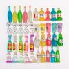 Botella de vino mixta luminosa, bebida, botella pequeña, hecha a mano, joyería de bricolaje, crema, pegamento, mini comida, juego, accesorios de resina, venta al por mayor