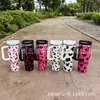 Nuevo Modelo 2024 Taza para Coche de 40 oz con Asa, Taza Aislada con Popote, Taza de Hielo para Mantener Frío Montada en Coche, Taza de Agua de Vaca con Estampado de Leopardo