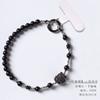 Cadena para Teléfono Móvil de Obsidiana Cuerda Colgante Amuleto Danza del León de la Buena Suerte Muñeca Cadena Colgante para Mujer Funda para Teléfono Móvil Joyería Colgante Cuerda Antipérdida para Hombre