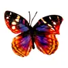 Cabeza de Flor de Mariposa de Goma Suave de Plástico, Decoración del Hogar con Flores Artificiales, Arreglo de Boda, Adornos al por Mayor, Decoración de Mesa para Exteriores