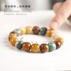 Ecología Original Natural Colorido Rosario de Raíz de Bodhi Duobao Envoltura para Dedo Suave Bandeja para Jugar para Hombres y Mujeres Color Macarrón Pulsera de un Círculo