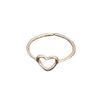 Anillo Abierto de Flor Geométrica de Aguamarina de Plata de Ley 925 Coreano para Dedo Índice de Mujer Estilo Ins de Nicho Combinación Fría