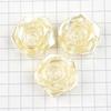 Flores de Pegamento Crema DIY Flor de Rosa Material de Perla de Imitación ABS Funda de Teléfono Accesorios para el Cabello Accesorios