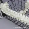 Cinta de Poliéster de 4 cm Línea Media Encaje Fruncido de Descuento Flor de Mano Cinta para Empaquetar Cajas de Regalo Adornos para Ropa Zapatos Sombrero 30 metros