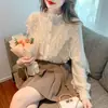 Camiseta Base de Encaje para Mujer, Nuevo Estilo Otoño Temprano e Invierno 2026, Top Interior de Diseño Chic Francés
