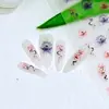 Nuevo Calcomanía para Uñas con Relieve Estéreo 5D Mariposa Flor Encaje Moño Rosa Calcomanía de Uñas de Alta Gama