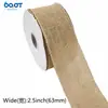 Cinta de arpillera de color natural con borde de alambre, cinta decorativa para empaque de cajas de regalo florales navideñas y decoraciones hechas a mano