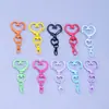 Llavero de Corazón Pintado Colorido Llavero Creativo Lindo Lanyard Cadena para Teléfono Colgante Accesorios Venta al por Mayor