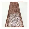 Bordado de lentejuelas bordado de lentejuelas tela base de malla estilo bordado de borla geométrica se puede procesar vestido de noche falda espectáculo de escenario
