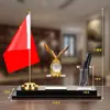 Ornatos de Mesa de Escritório de Luxo Leve Decorações de Escritório de Alto Padrão Armazenamento de Mesa do Chefe Armazenamento de Canetas Suprimentos Criativos para Desktop