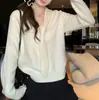 Tejido de Punto de Manga Larga Estilo Coreano Perezoso y Relajado para Mujer en Otoño e Invierno Nuevo Estilo Estilo Suave Aspecto Adelgazante con Cordones Tejido de Punto