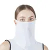 Mascarilla de Hielo de Seda de Verano Transfronteriza, Protección Solar, Deportes al Aire Libre, Golf, Mascarilla Facial Anti-UV, Mascarilla para Ciclismo