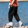Hanlu Nueva Ropa Masculina Estilo Hong Kong 2025 Primavera Nuevos Pantalones de Trabajo Rectos Marca de Tendencia Holgados Casuales Largos Q