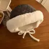 Gorro Lei Feng Engrosado de Algodón Cálido para Ciclismo para Mujer, Calentador de Cuello y Máscara Facial Integrados de Forro Polar del Noreste, Gorro de Algodón a Prueba de Frío