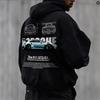 2025 transfronterizo nuevo sudadera con capucha impresa con logo de coche fuente de fábrica al por mayor una generación de cabello