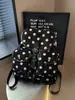 Mochila de Estilo Coreano Ins Retro de Lunares para Mujer Diseño de Nicho Bolsa con Cordón Estilo Funda Mochila Escolar para Estudiante Universitario Mochila de Viaje